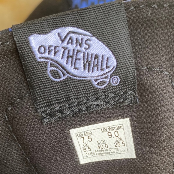 VANS SK8 HI TOP Multicolor Suede/Canvas Shoes - Picture 8 of 8